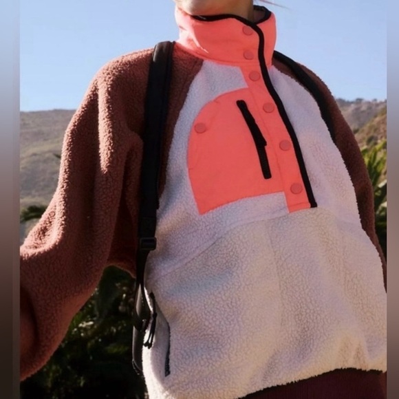 Free People- Hit the Slopes Color-block Pullover - Picture 1 of 2